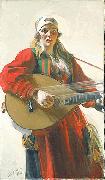 Anders Zorn Home Tunes, oil painting on canvas